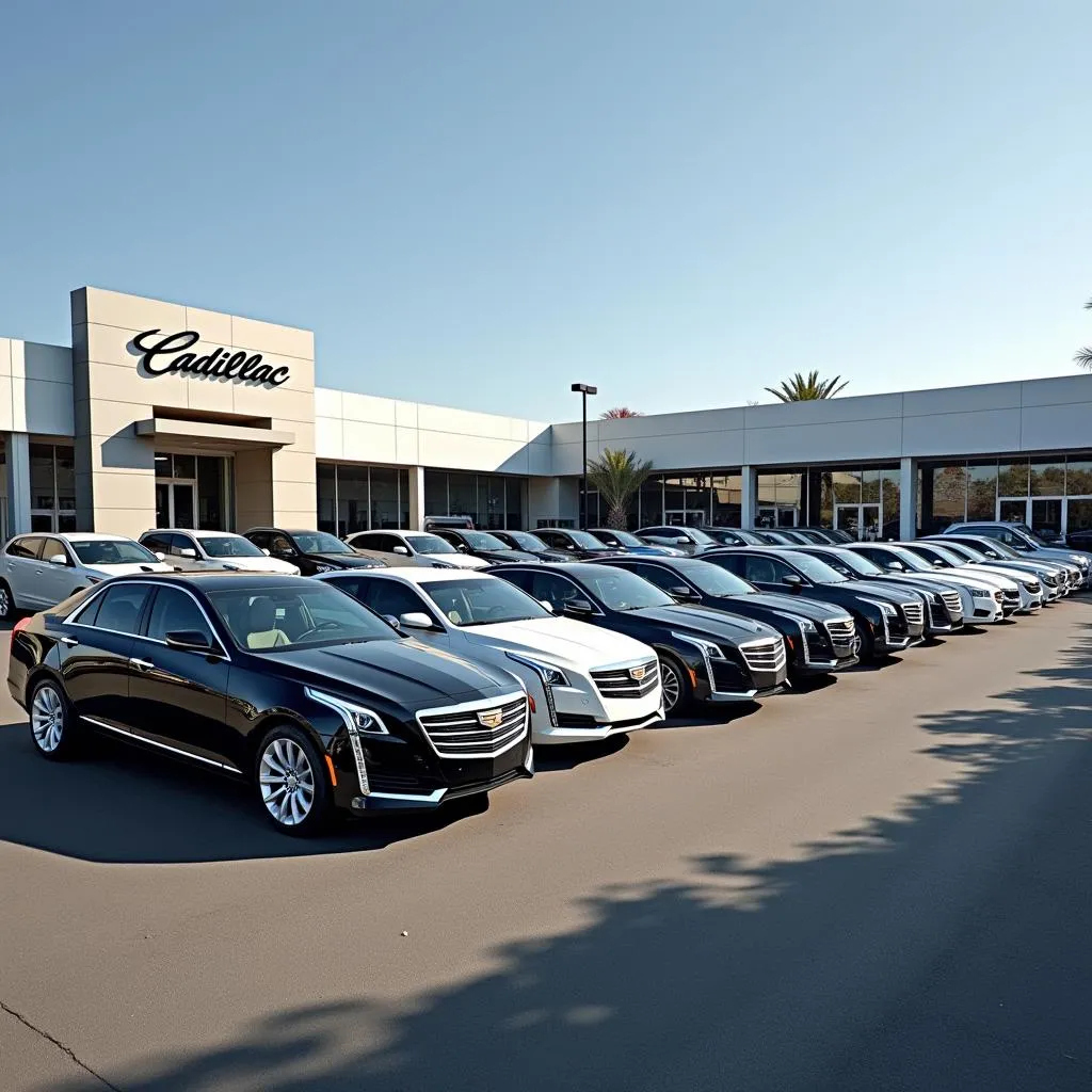 Used Cadillac Fleet at a Dealership