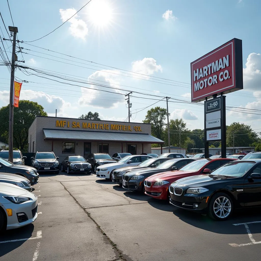 Used Car Lot at Hartman Motor Co