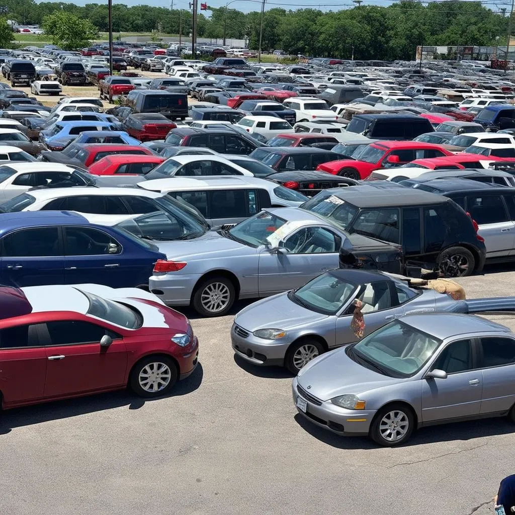 Used Car Lot in Houston