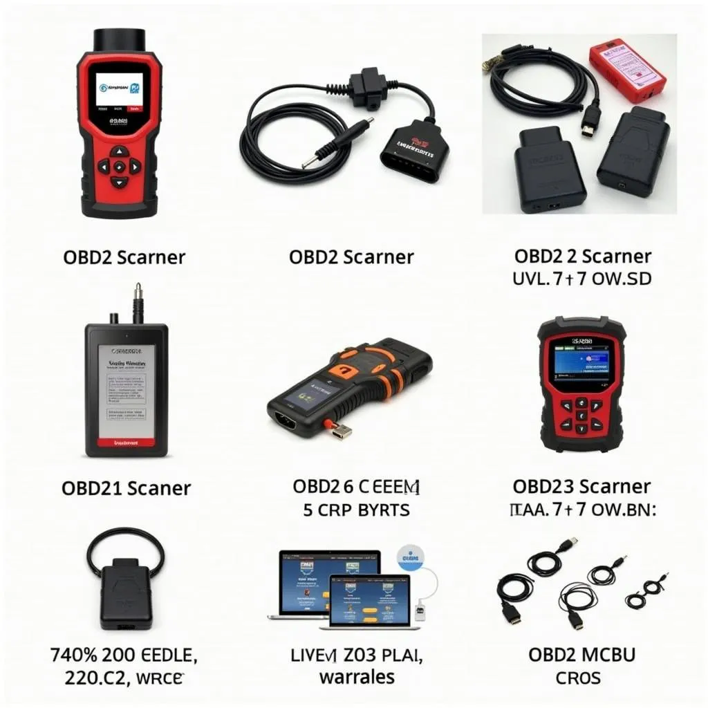 Various OBD2 scanners and diagnostic tools