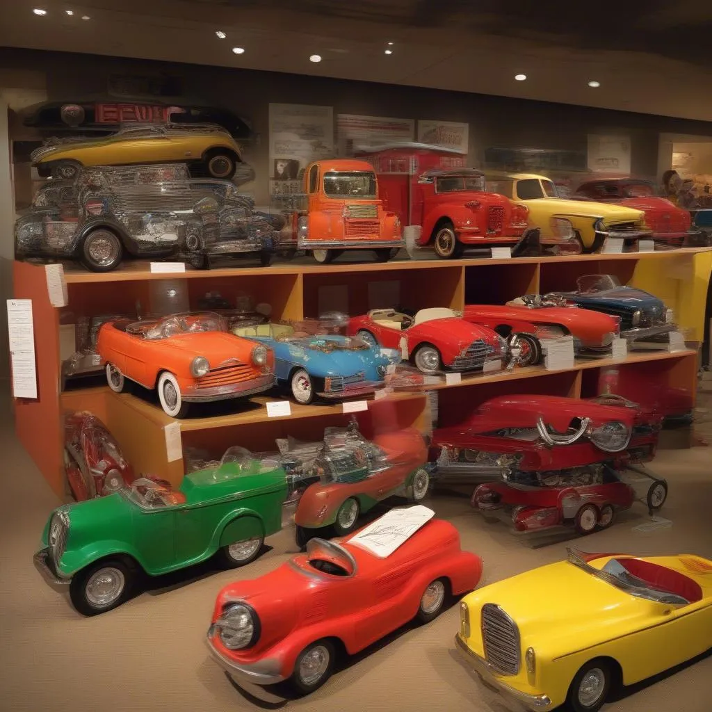 Vintage Pedal Cars on Display