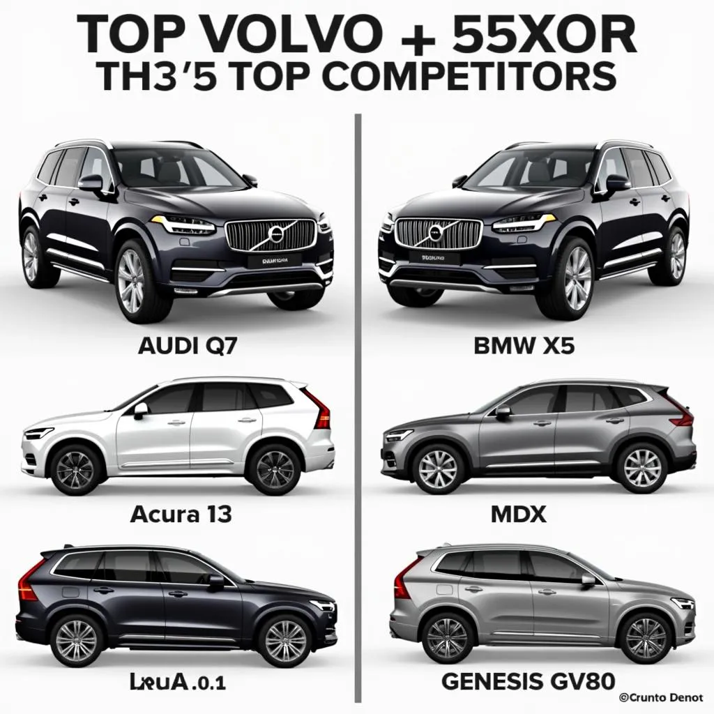 Volvo XC90 Comparable Cars: Audi Q7, BMW X5, Acura MDX, Genesis GV80