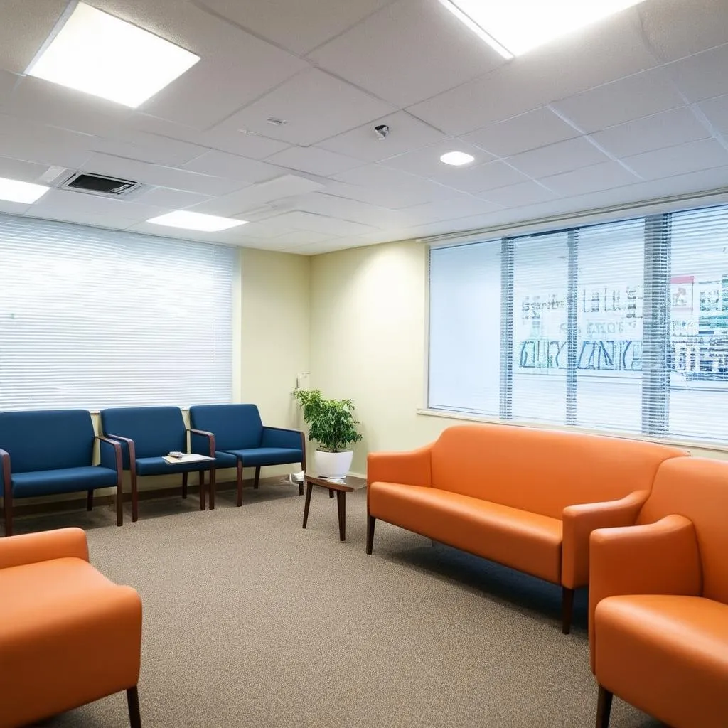 healthcare clinic waiting area