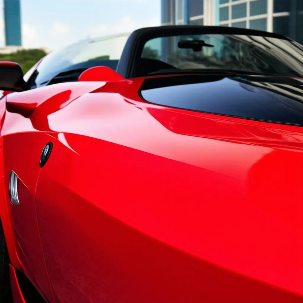 Waxed Car Reflection