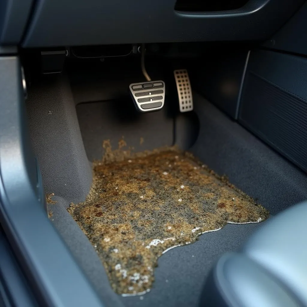 Wet Car Footwell