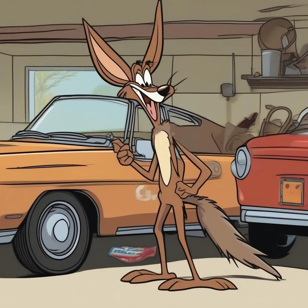 Wile E. Coyote Car Sticker