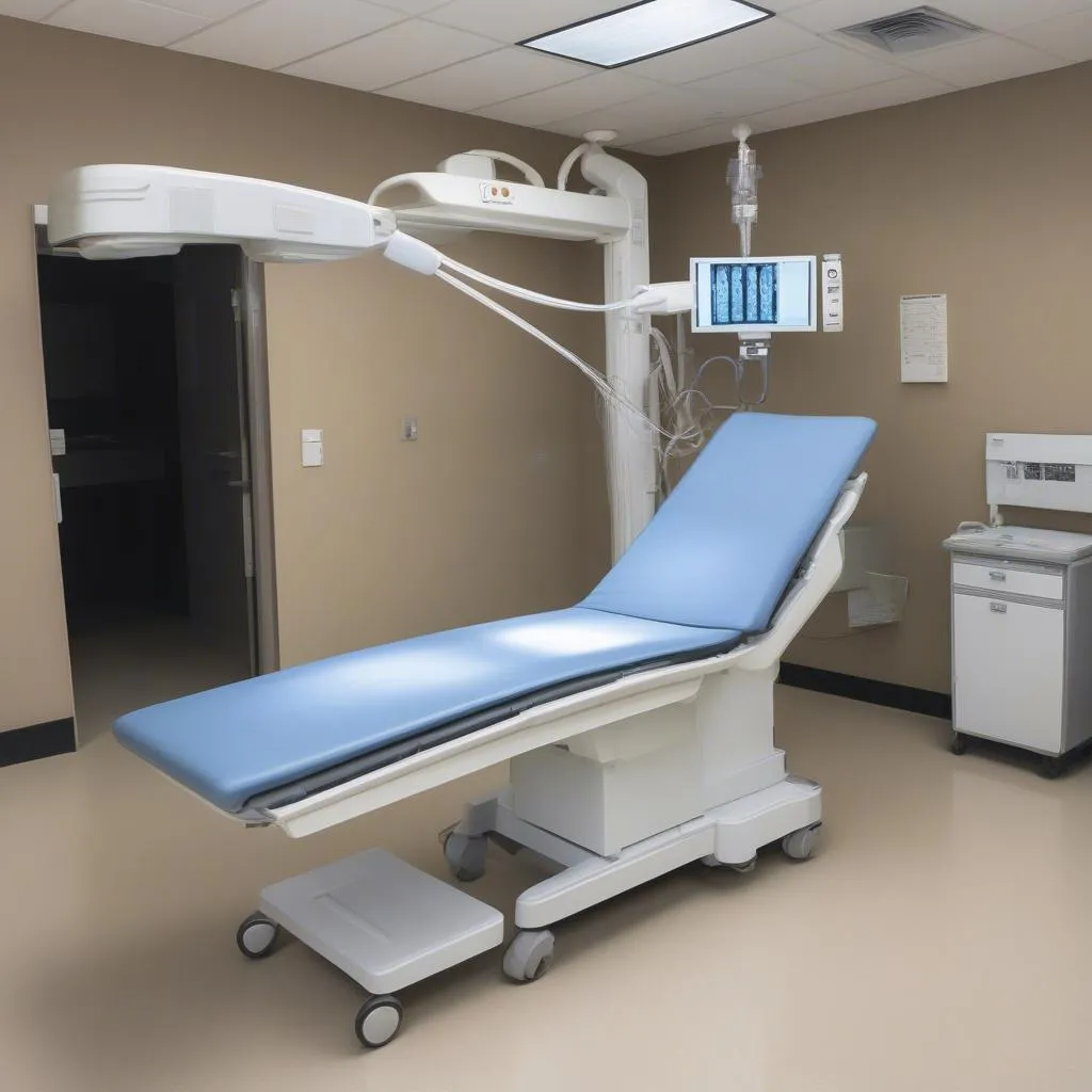 X-ray machine in urgent care