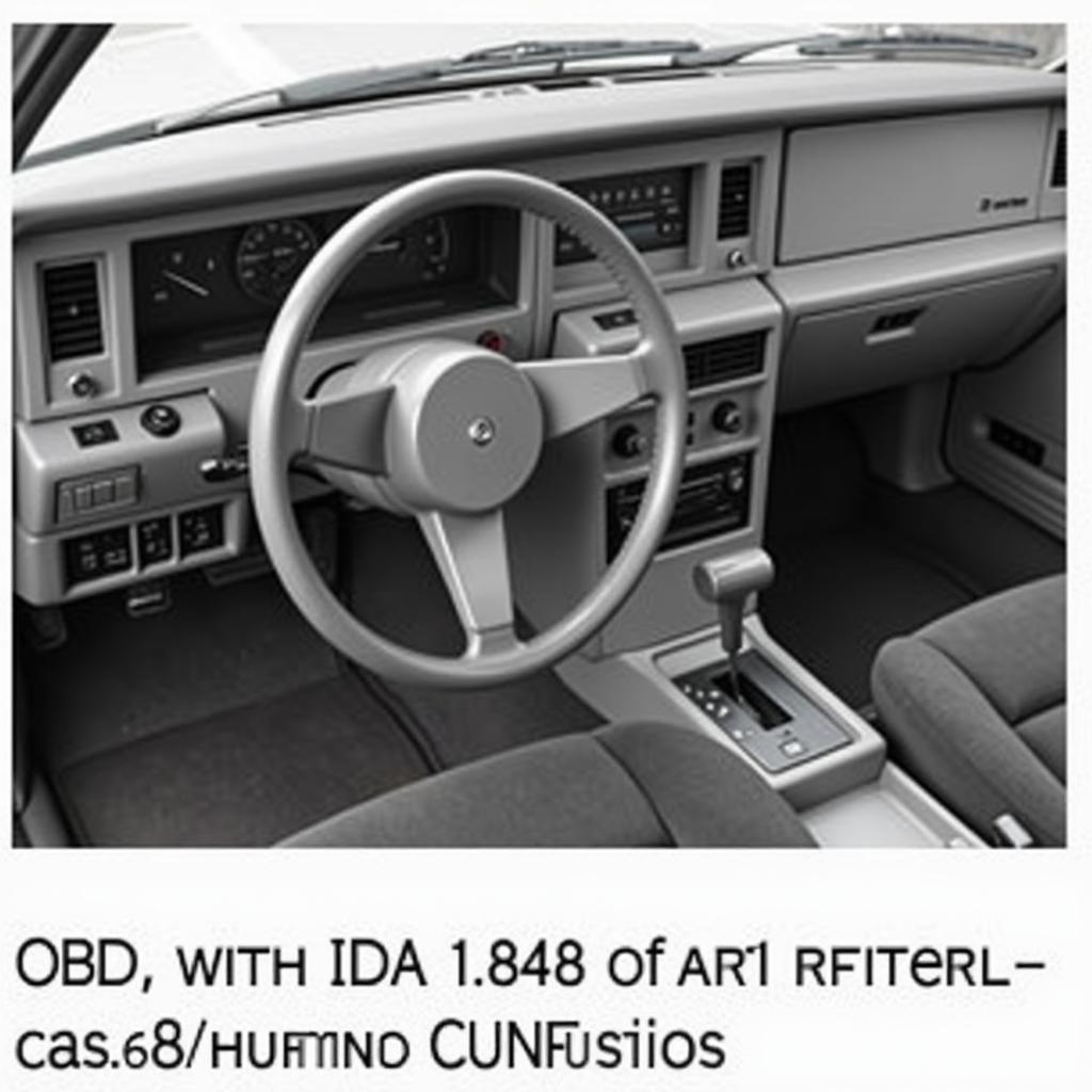 1984 Sunbird OBD Connector Location Under Dashboard