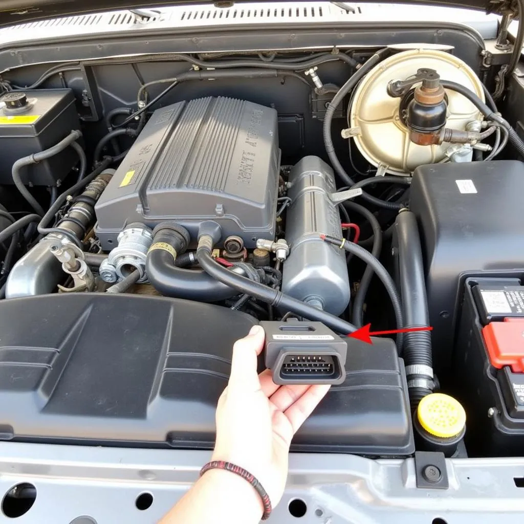 OBD Port in Engine Bay