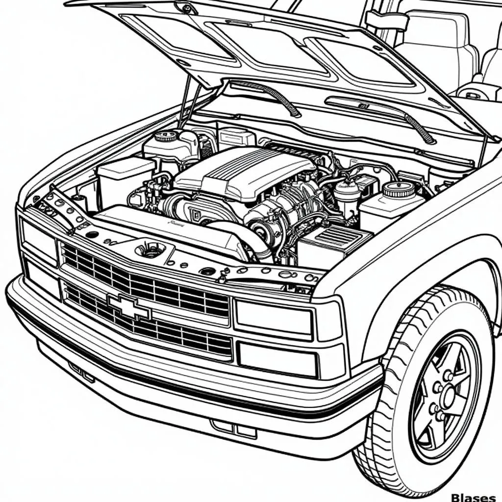 1995 Chevrolet Blazer Engine Bay