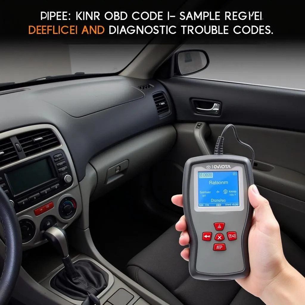 Using an OBD Scanner on a 2000 Toyota Camry