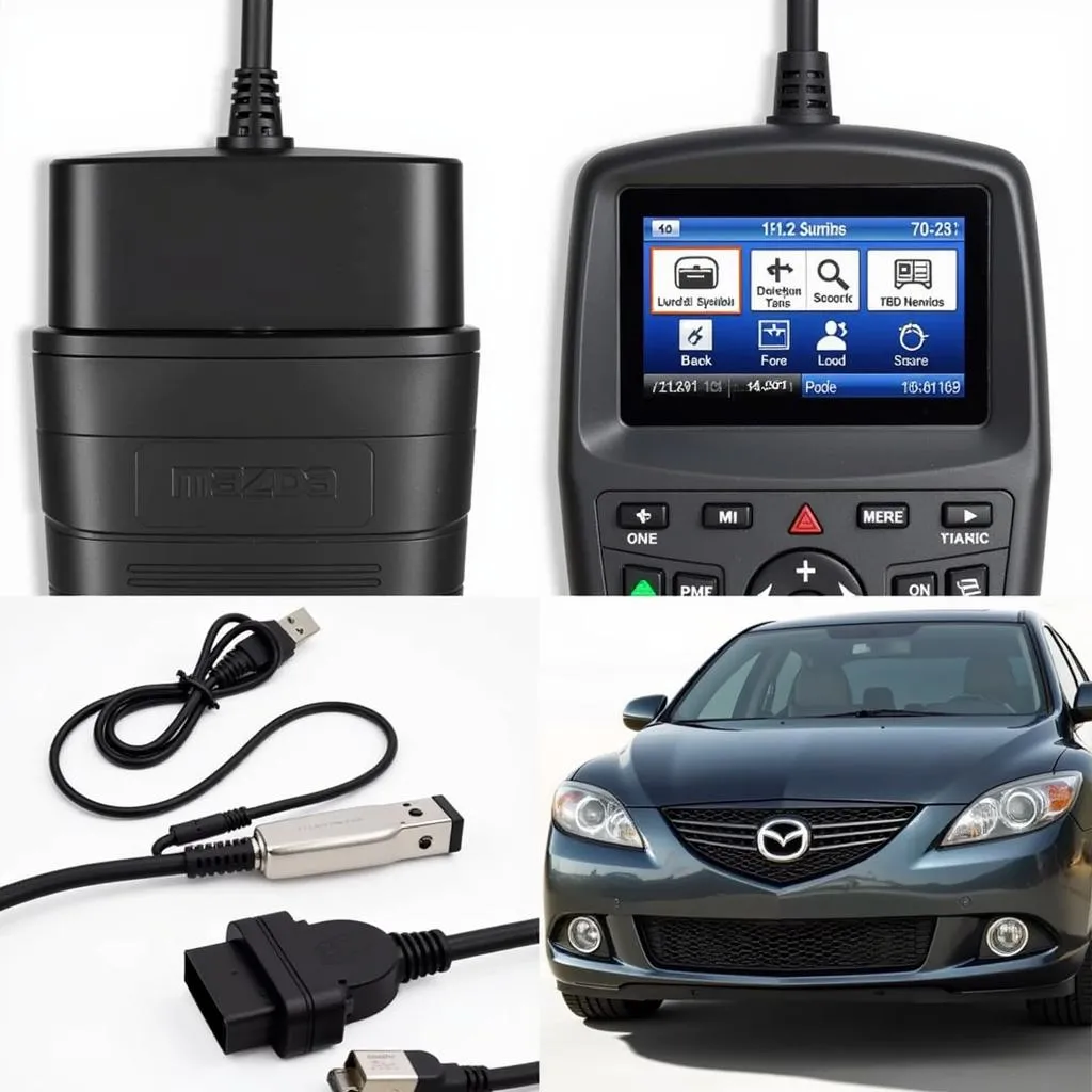 2007 Mazda 6 OBD Port Scanner Connected