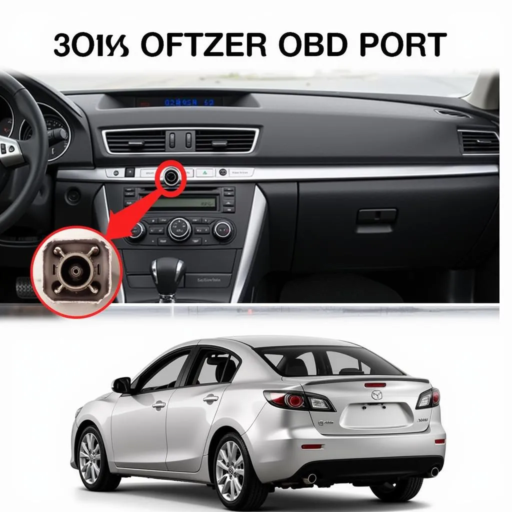 2010 Mazda 3 OBD Port Location