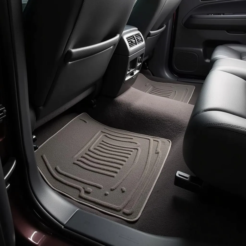 2012 Jeep Liberty interior showcasing car mats