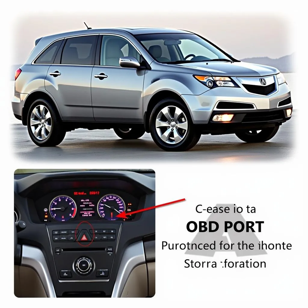 2013 Acura MDX OBD Port Location