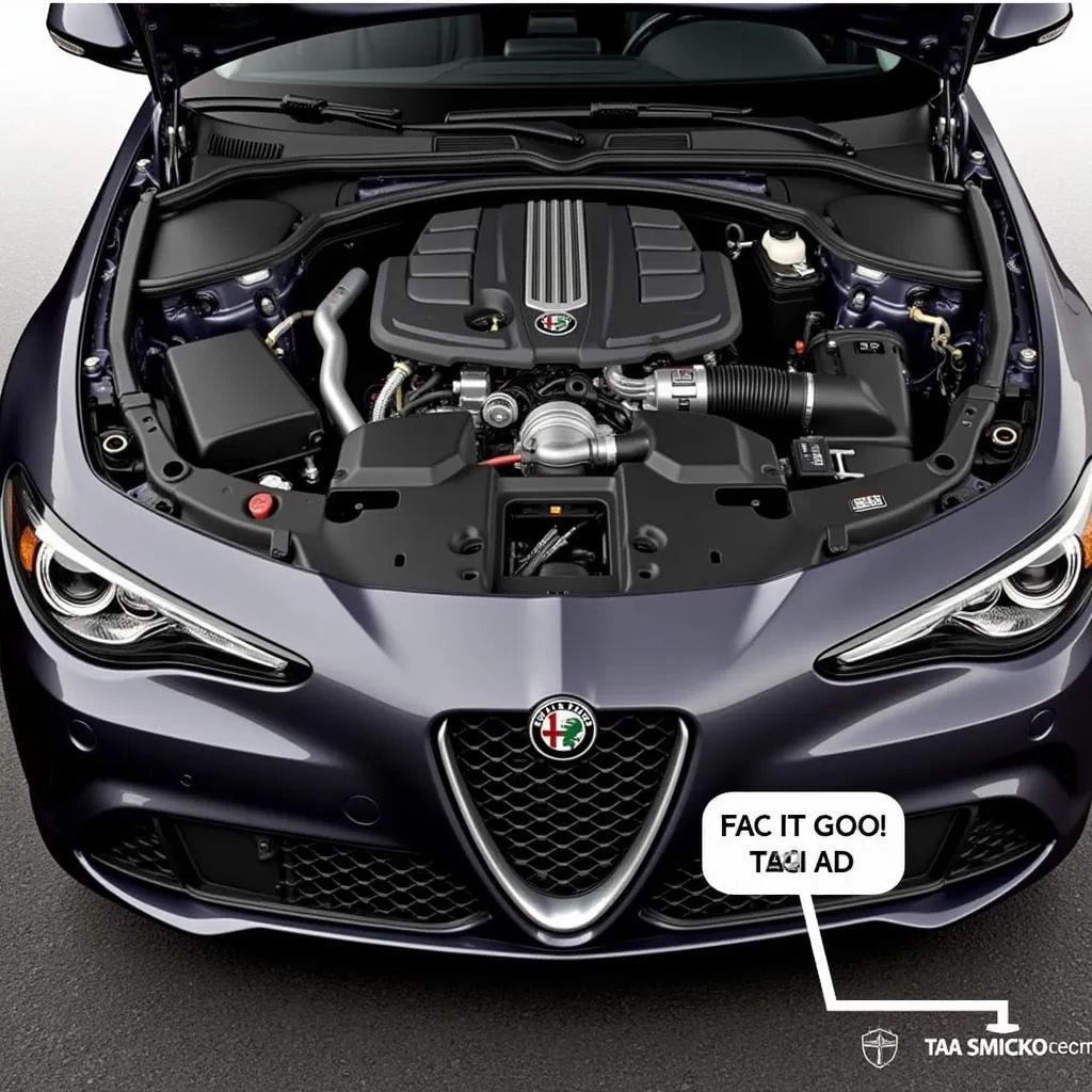 2017 Alfa Romeo Giulia Engine Bay