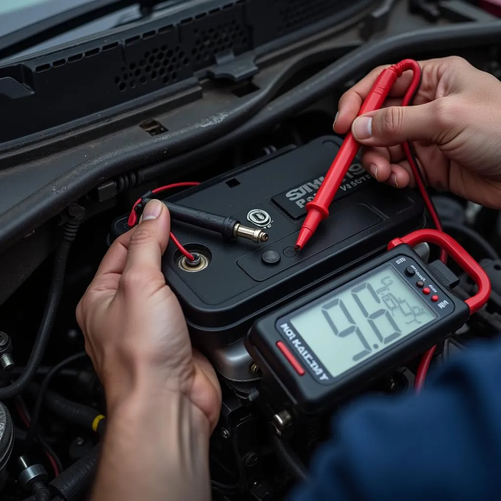 Testing Acura Car Battery Voltage