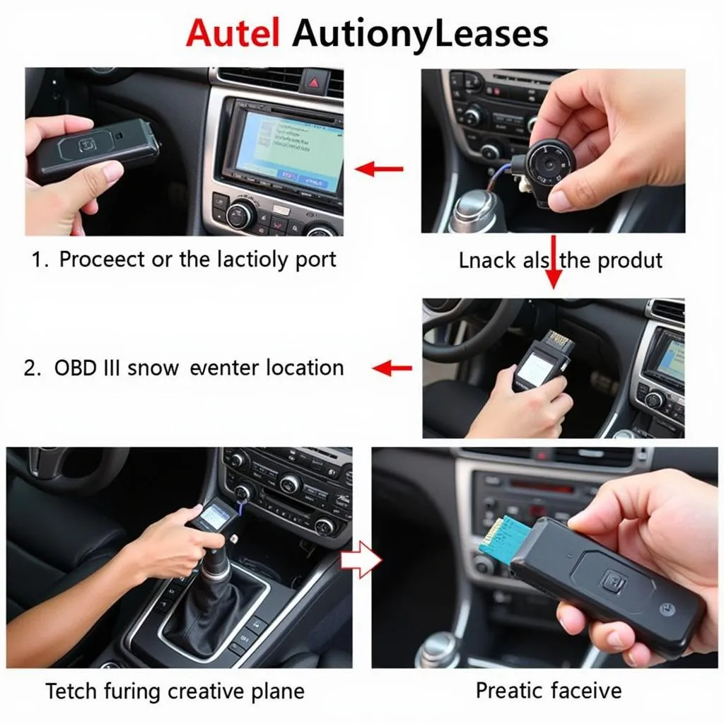 Autel AutoLink AL519 Code Reader Vehicle Connection