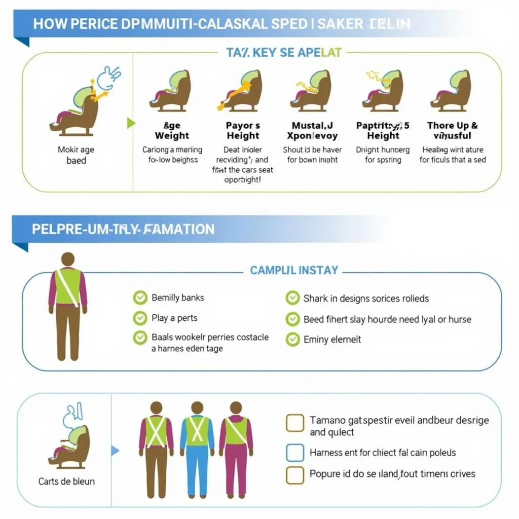 Infographic summarizing Alaska car seat laws