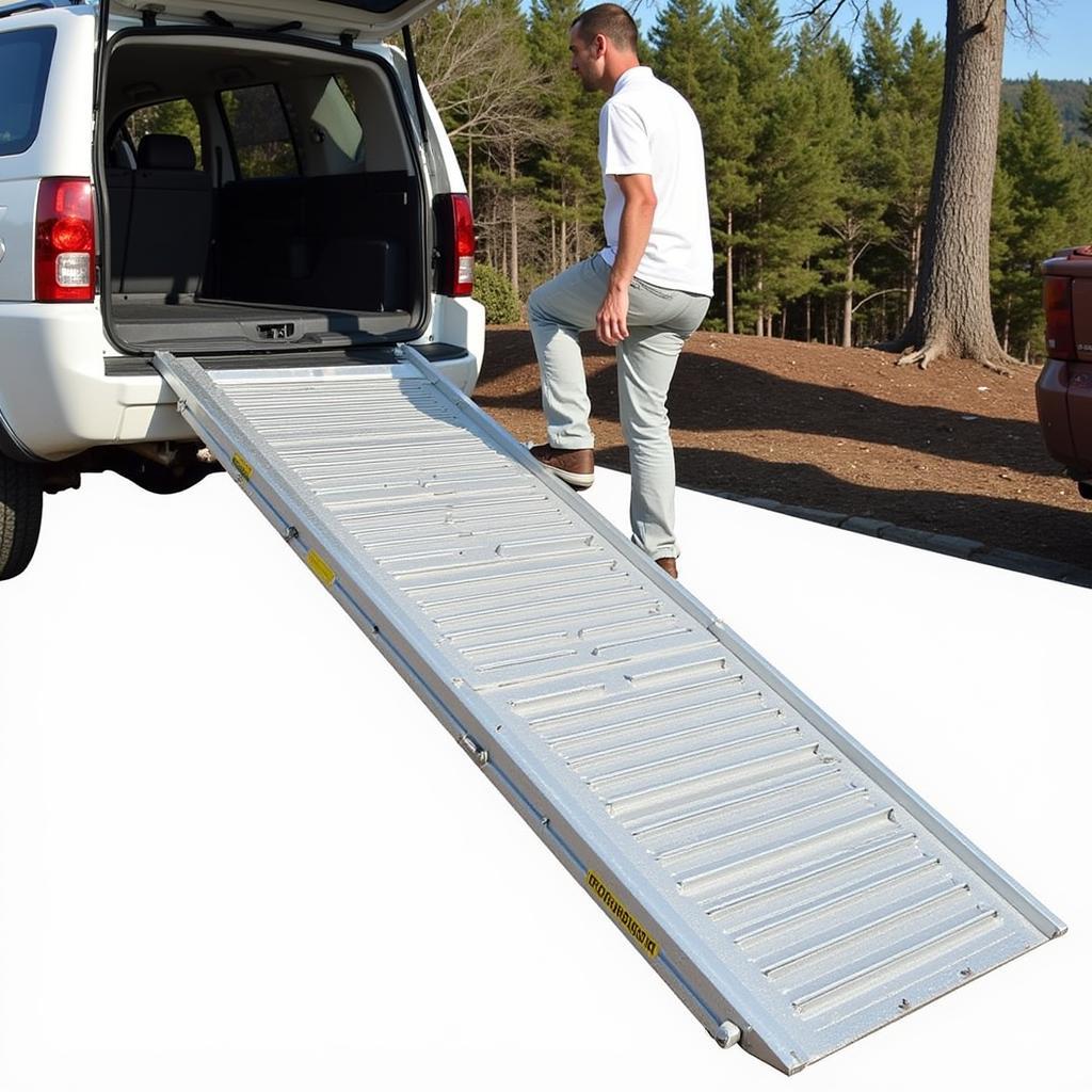 Lightweight Aluminum Ramps For Car Haulers