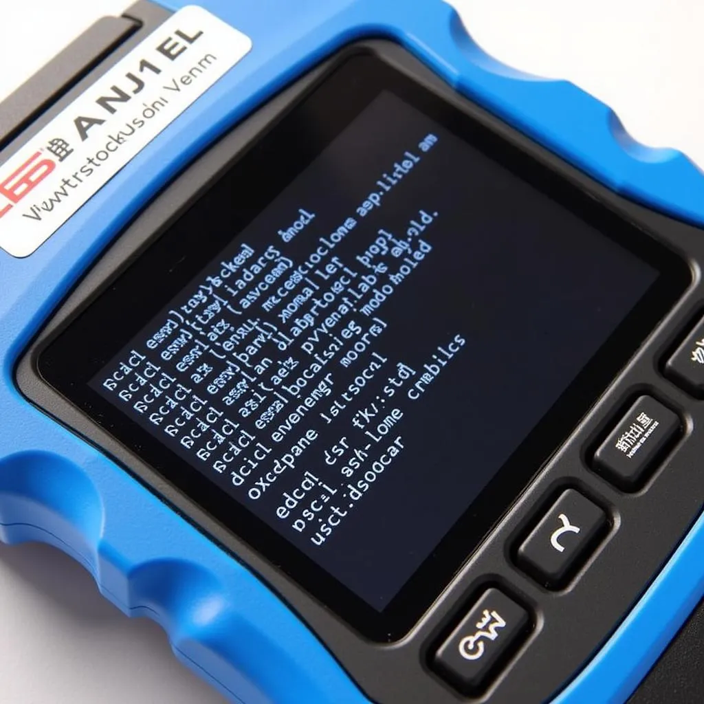 ANCEL AD310 OBD2 Scanner displaying error codes