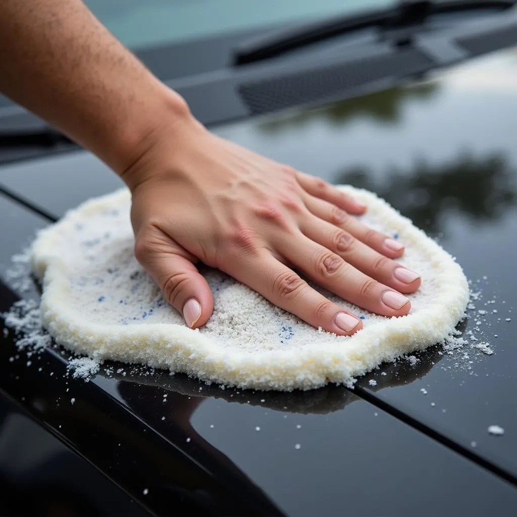 Applying Car Wax