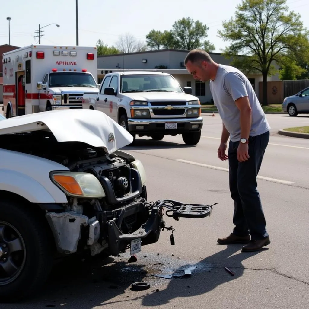 Assessing Damage After a Car Accident in Beaumont