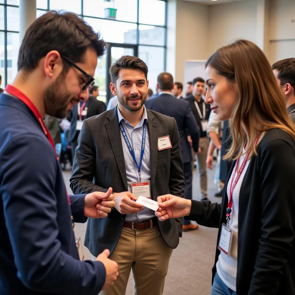 Attendees Networking at Seminole Futures Career Fair