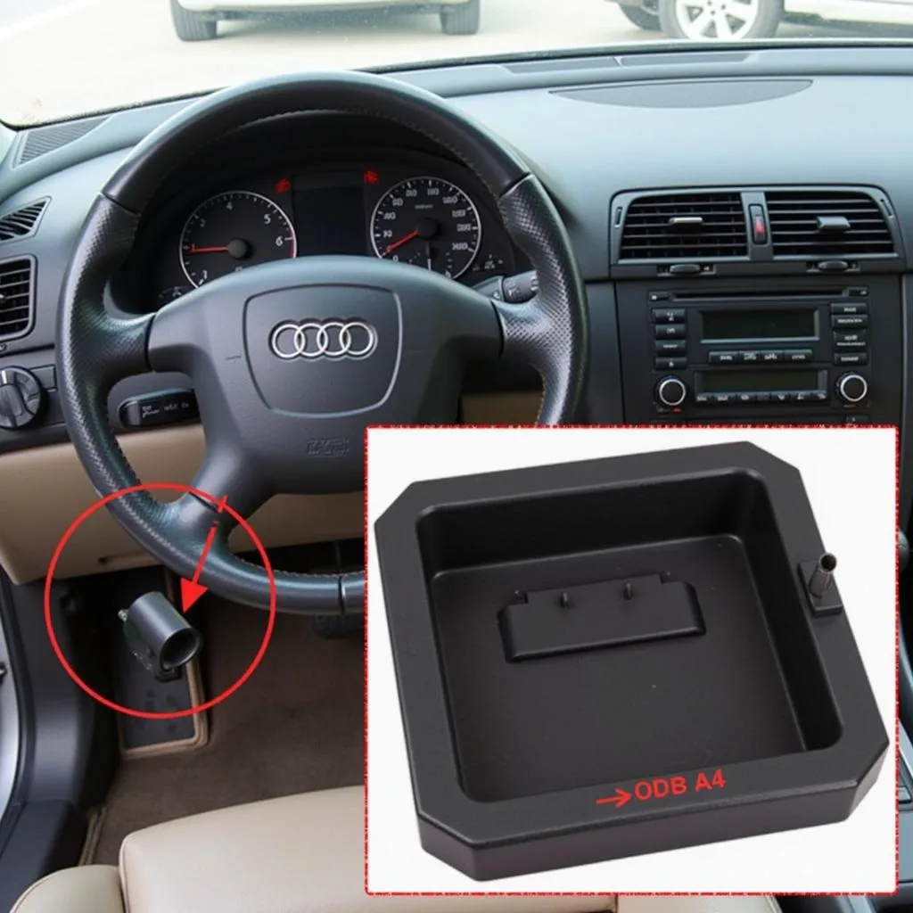 OBD Port Location in Audi A4