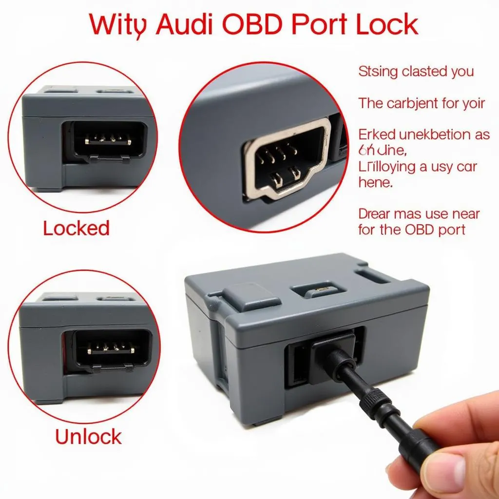 Audi OBD Port Lock Mechanism