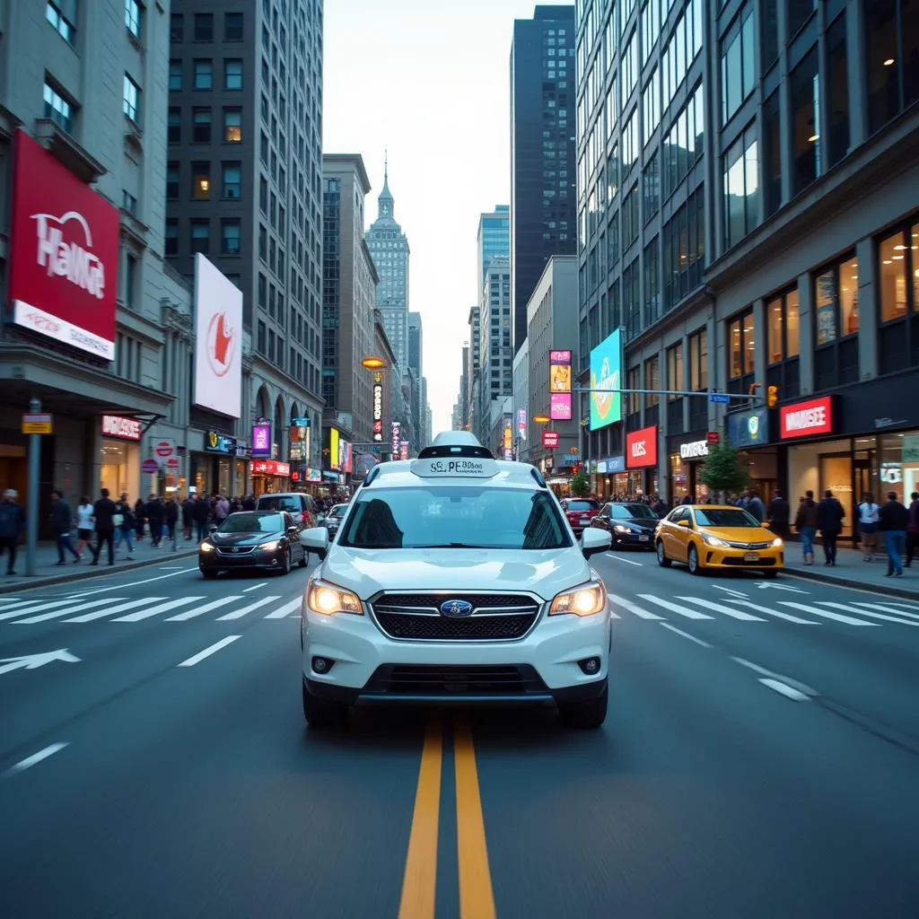 Autonomous Vehicle in City Traffic