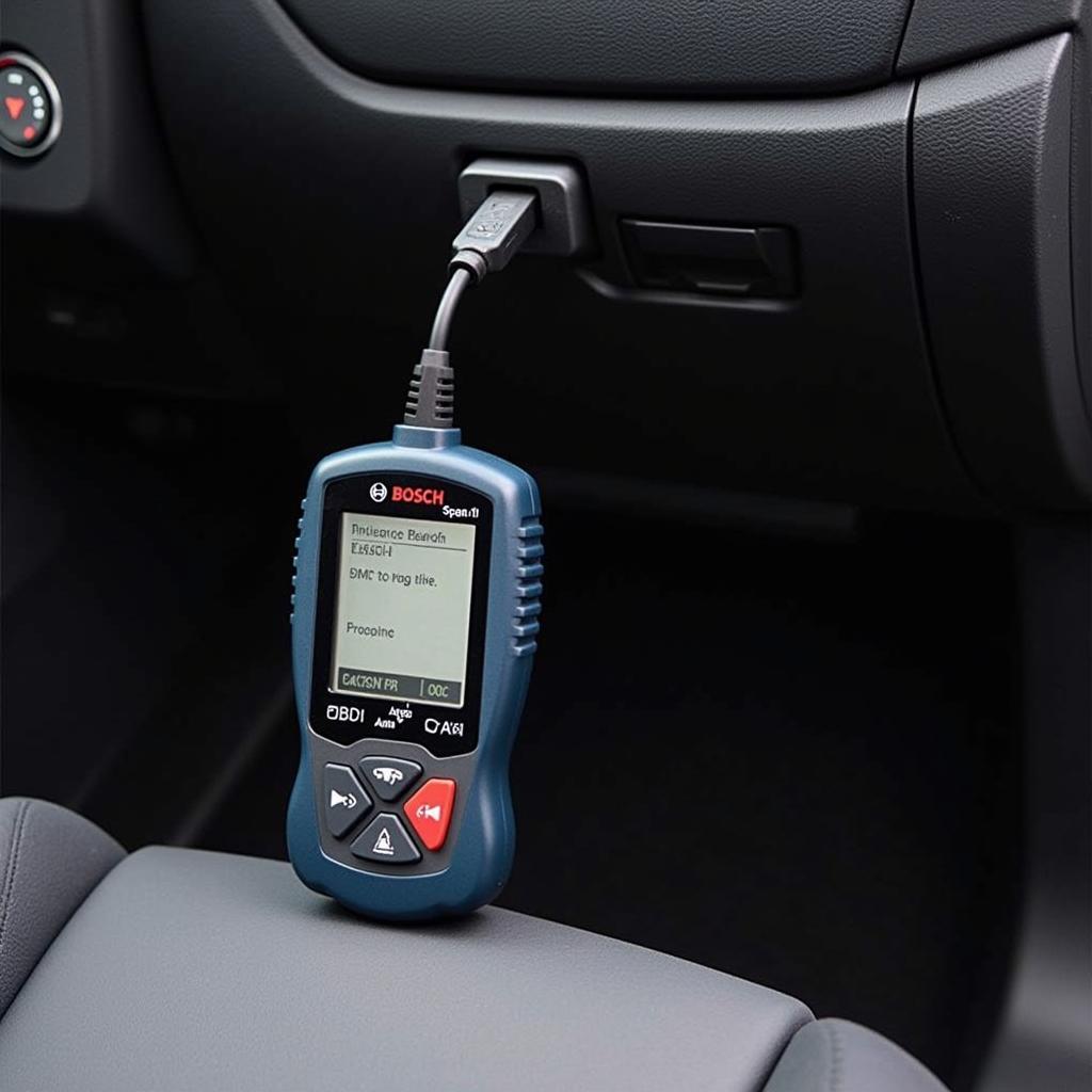 Connecting Bosch Scan OBD 1150 to vehicle