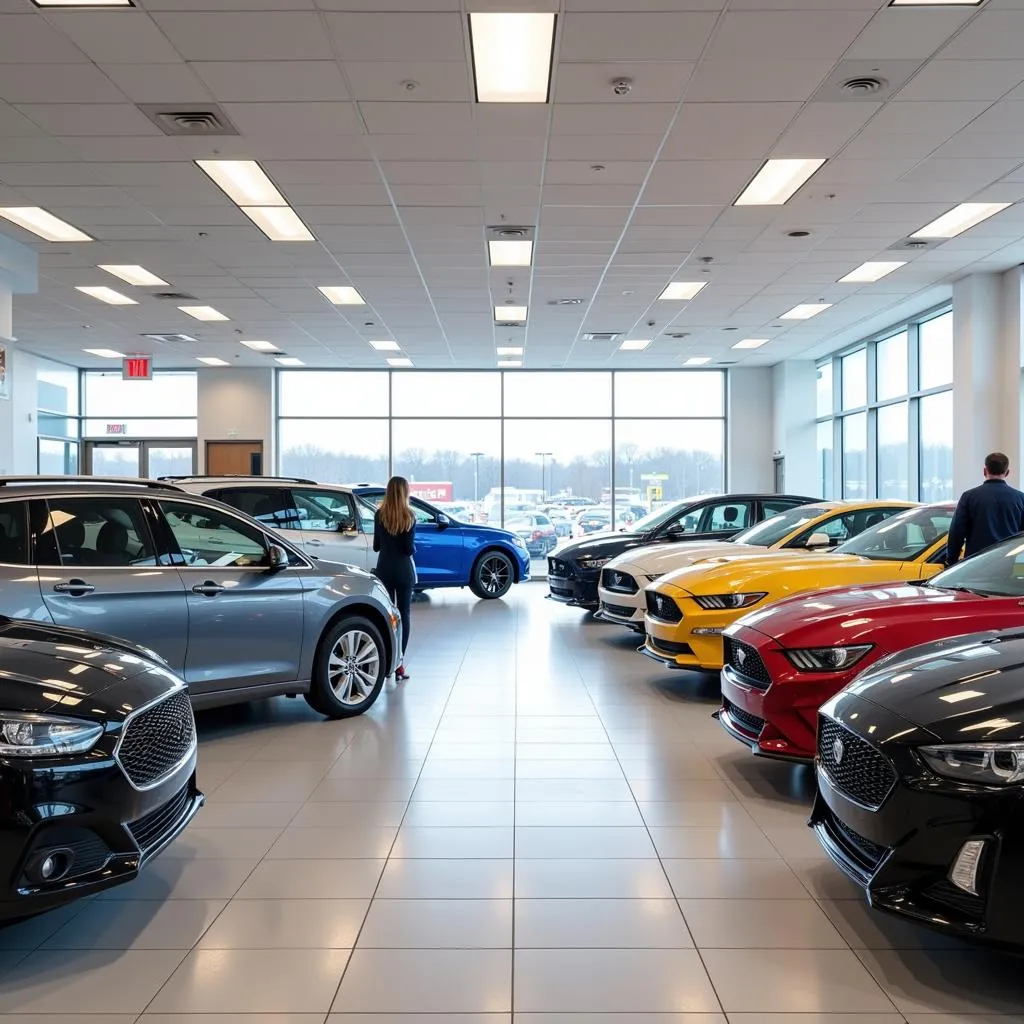 Modern and spacious car dealership showroom in Cameron, MO