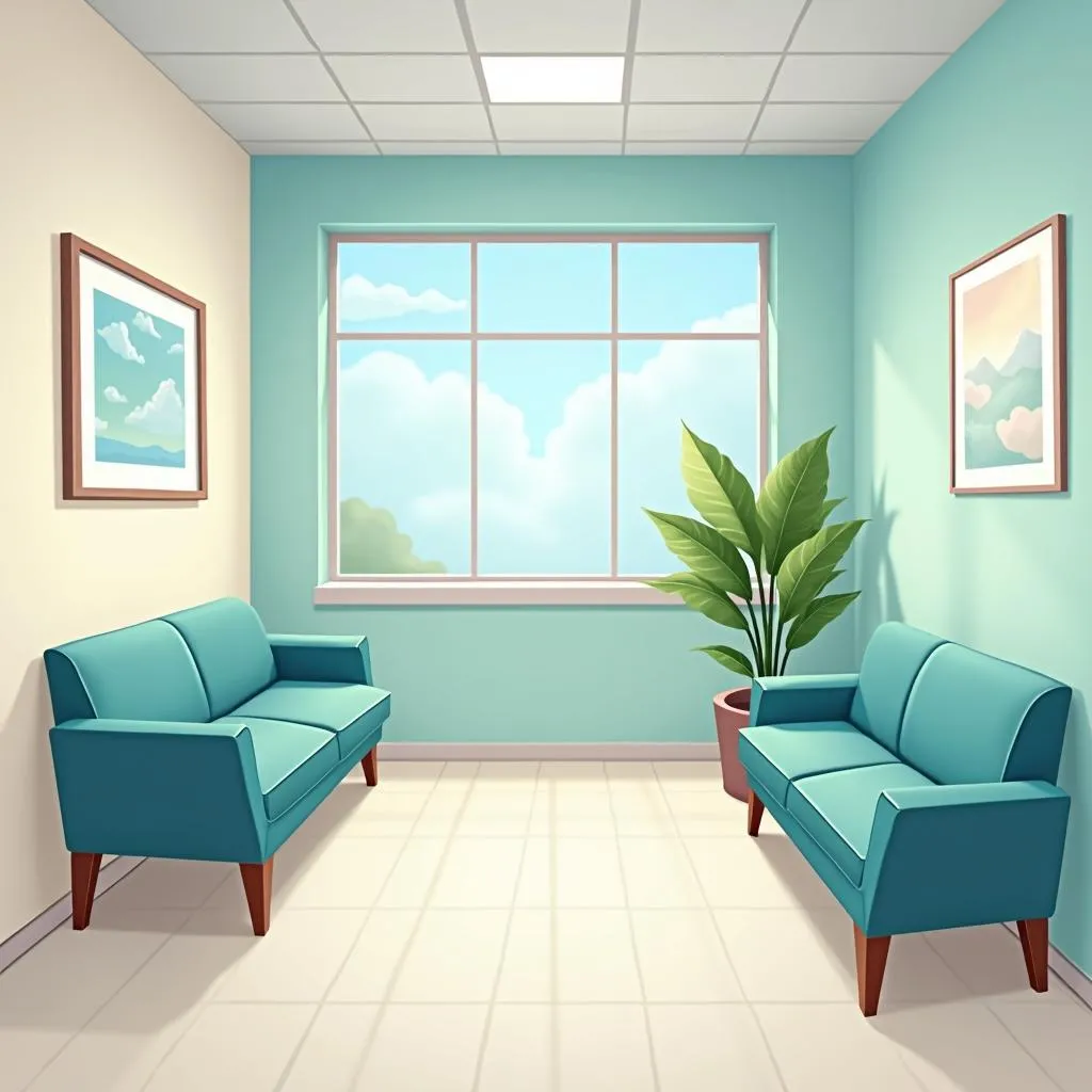 Cape Regional Urgent Care Waiting Area Illustration