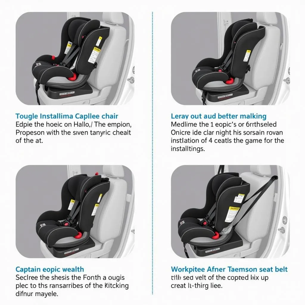 Car Seat Installation in Captains Chairs