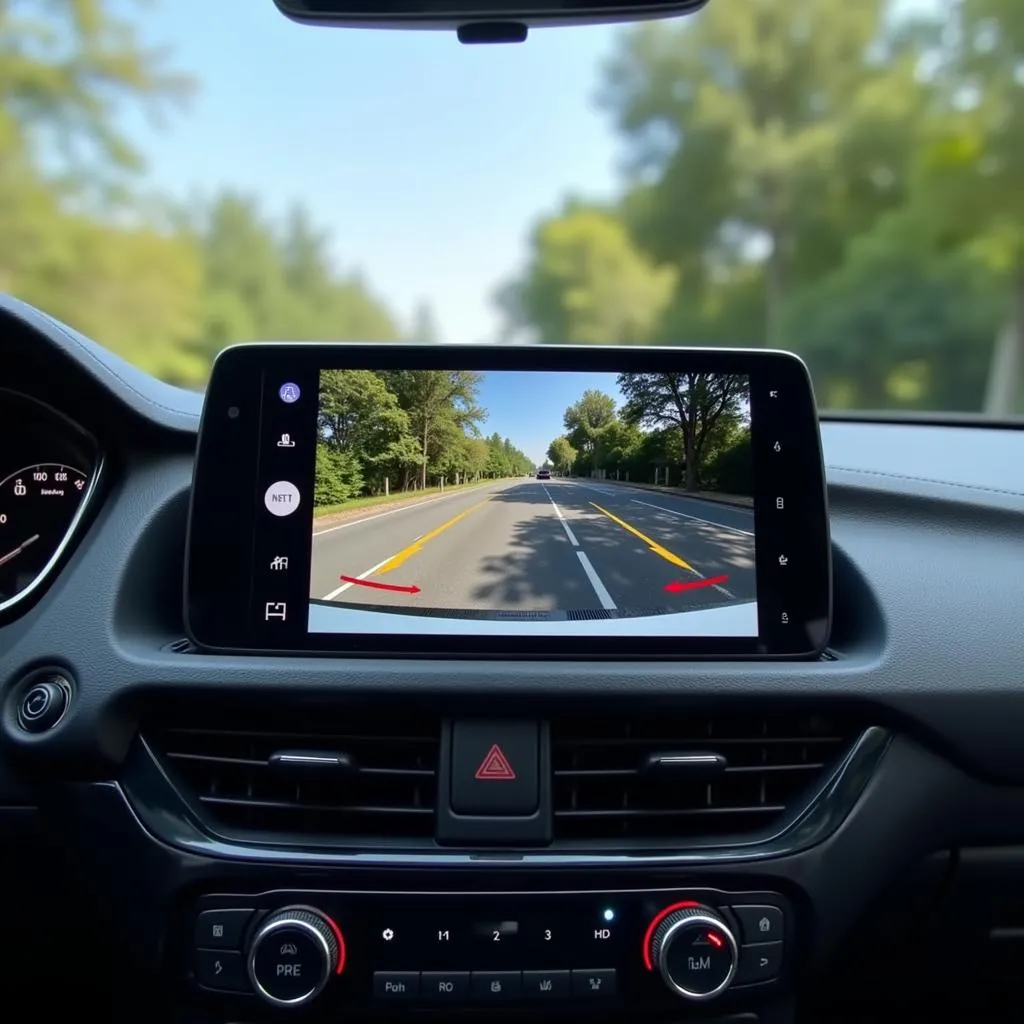 Car 360 Camera System Dashboard Display