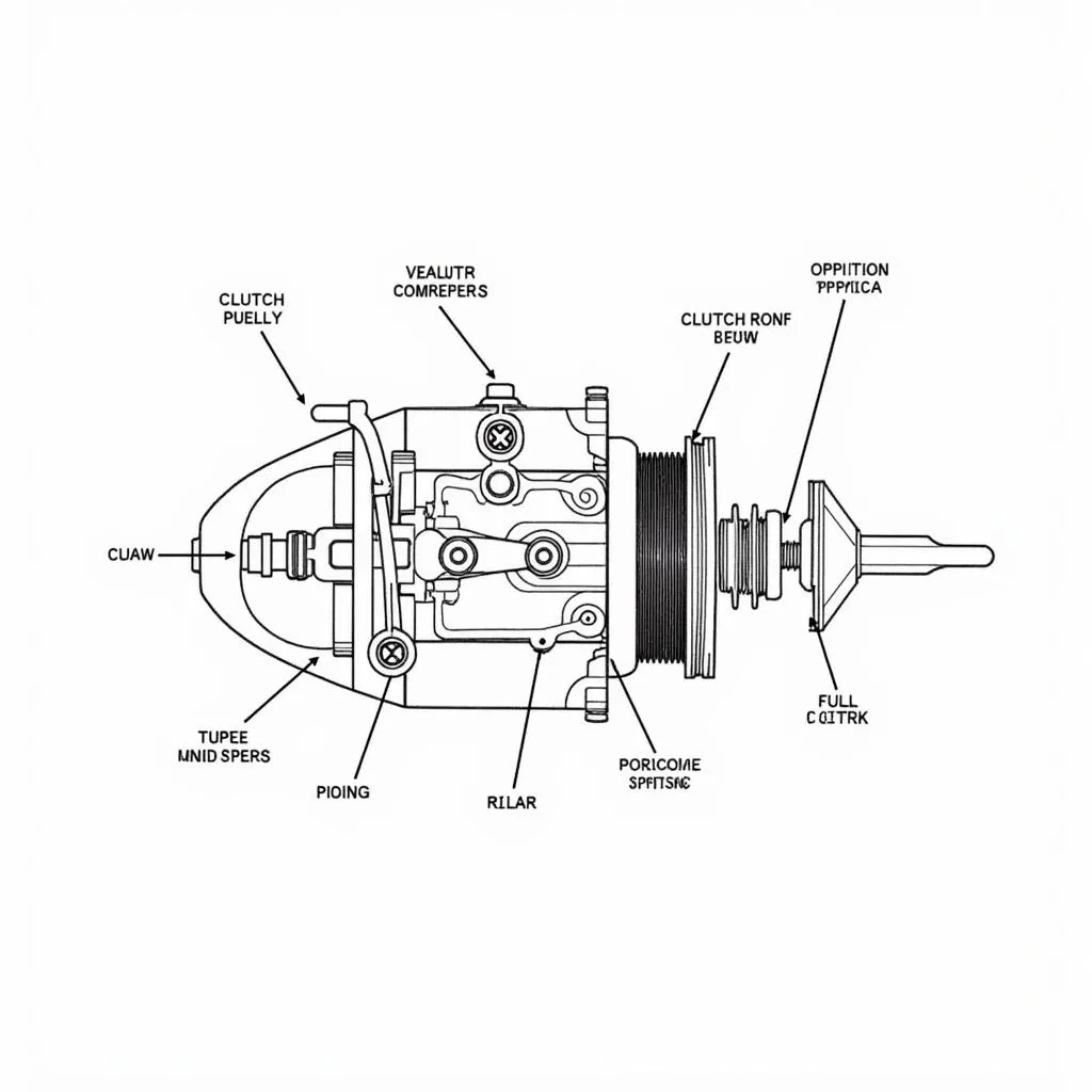 Car AC Compressor Components