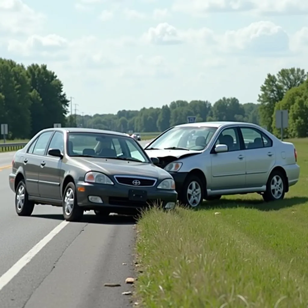 Car accident on Dixie Highway, Clarkston