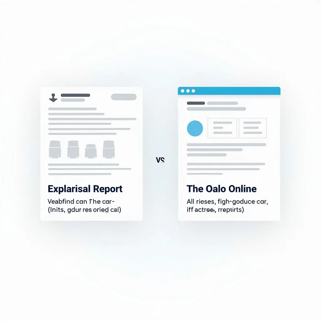 Car Appraisal vs. Online Valuation