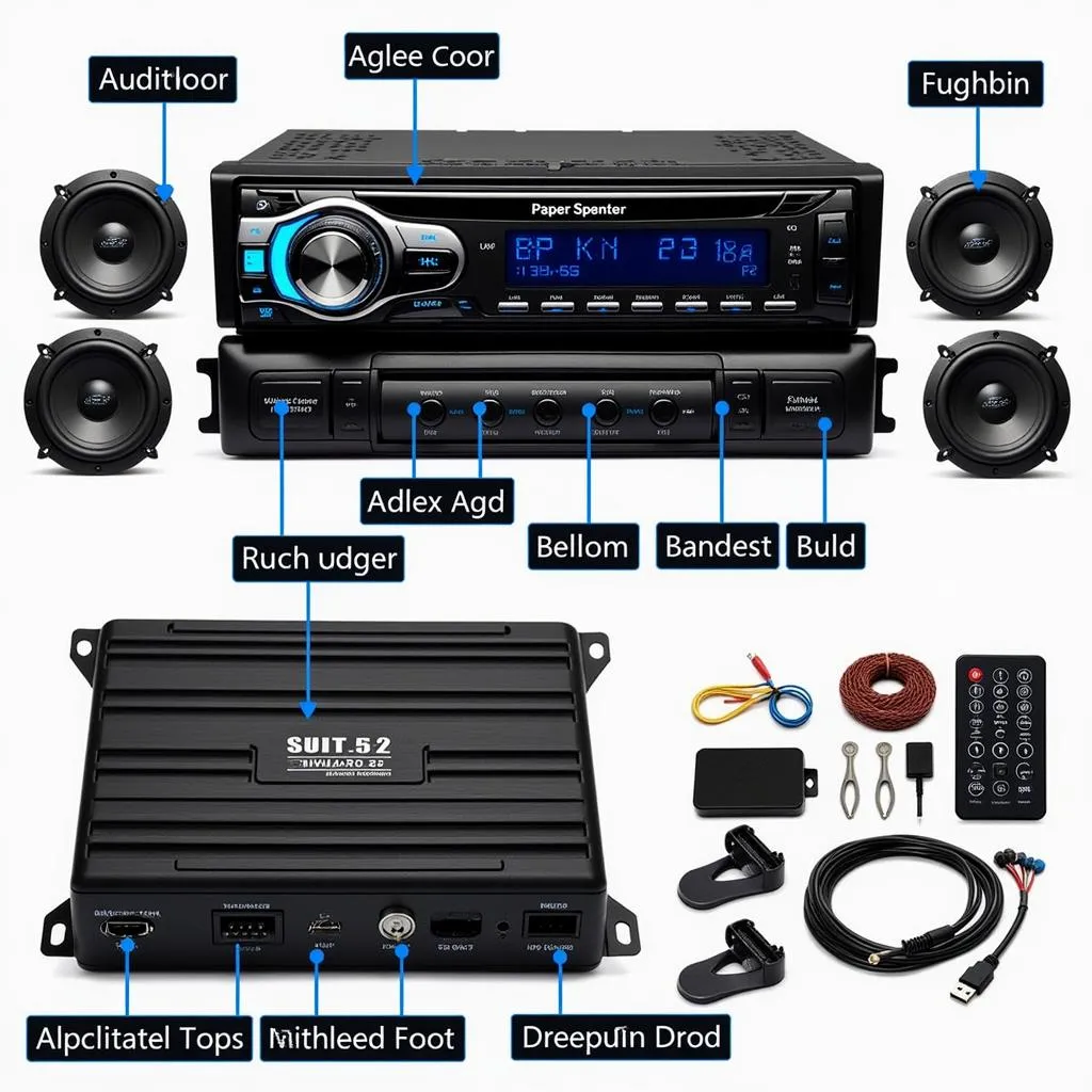 Car audio system components