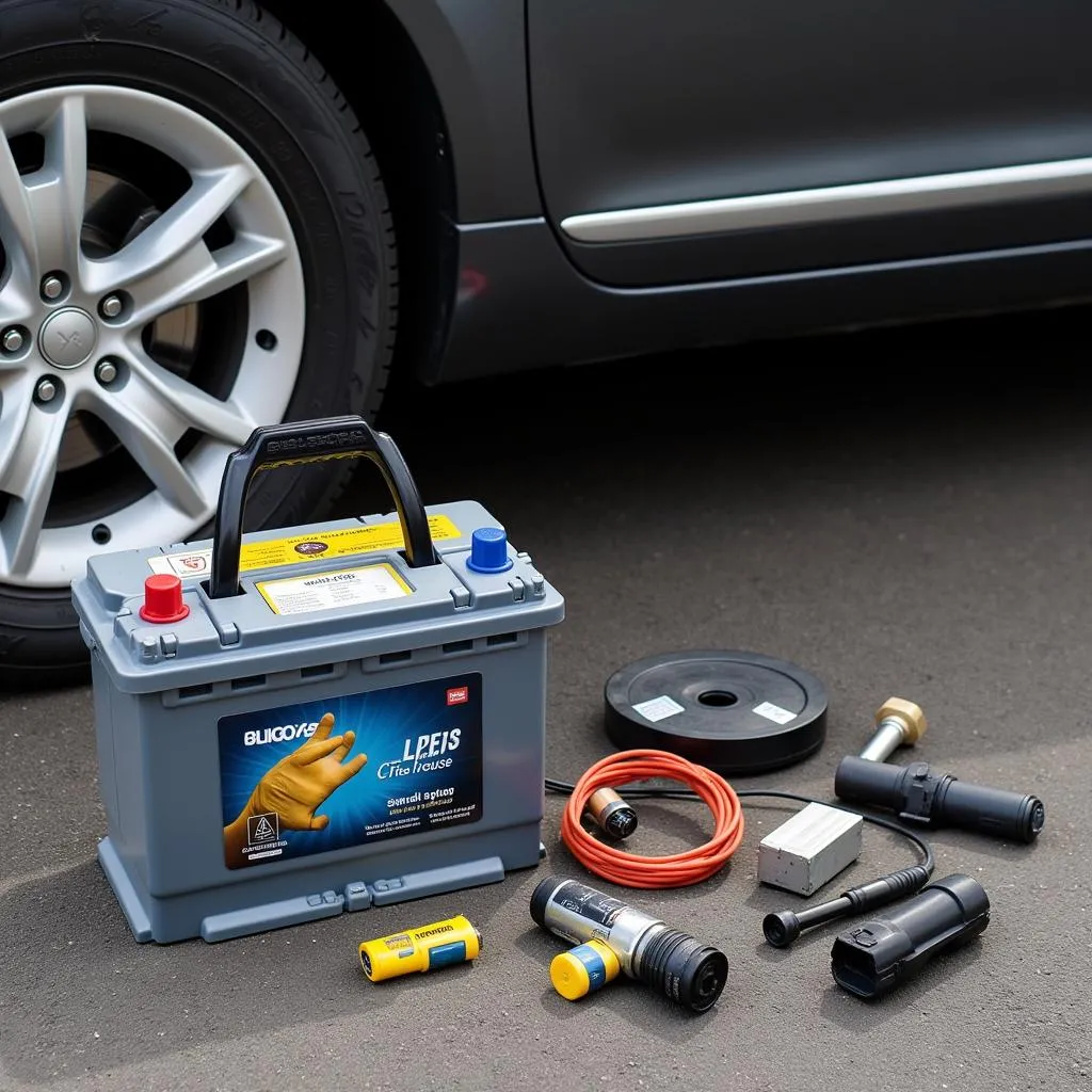 Car Battery and Spare Parts 