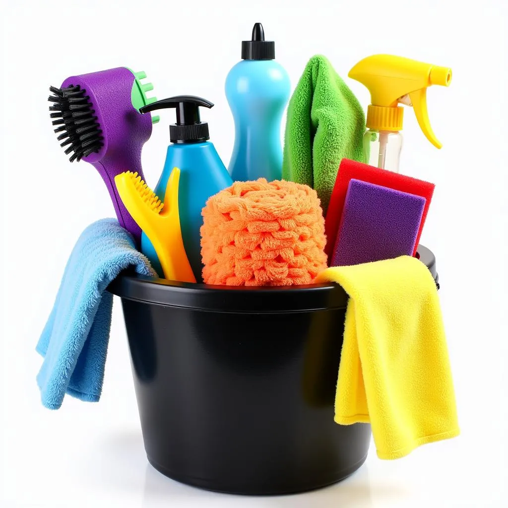 Assortment of Car Cleaning Tools