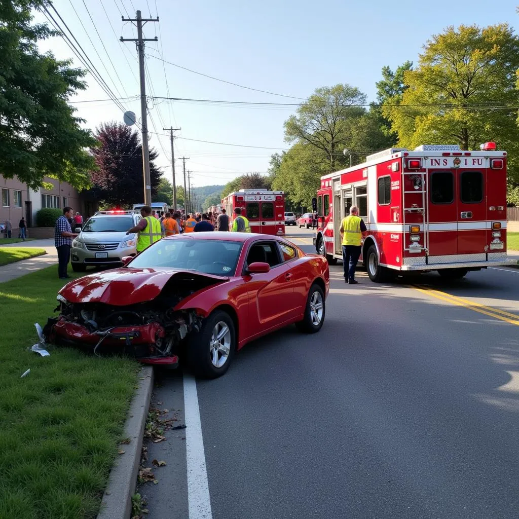 Car Crash Scene