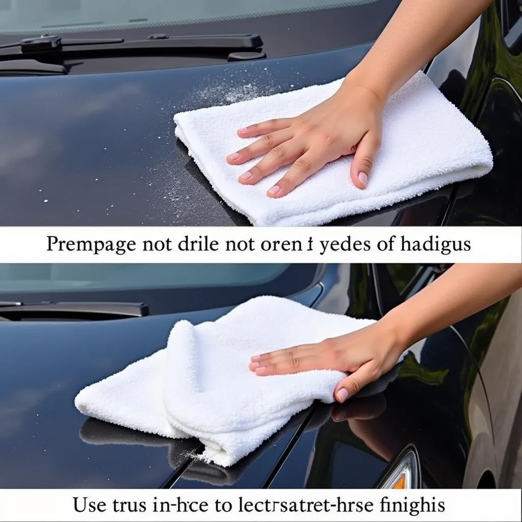 Car drying towels prevent water spots