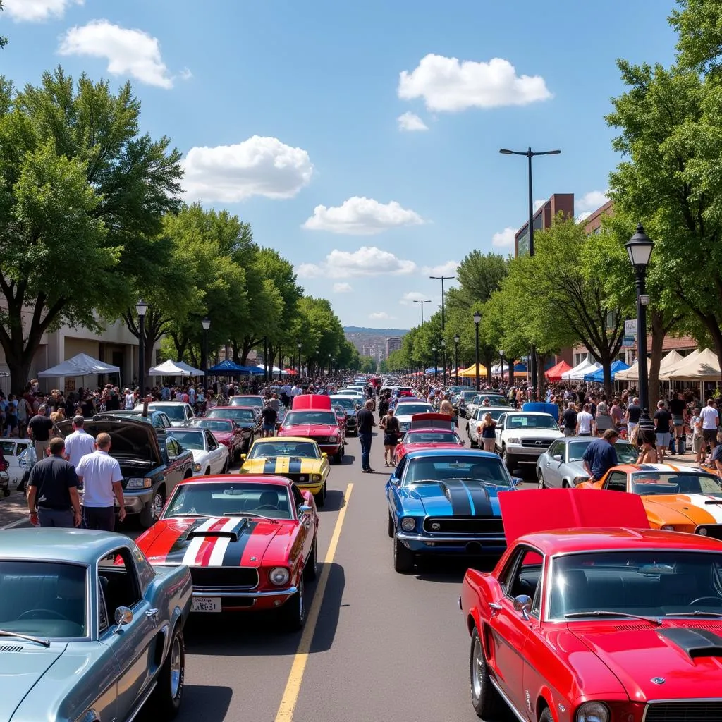 Car Enthusiasts at Denver Car Show