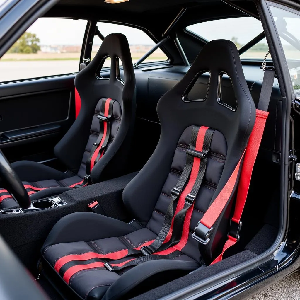 Custom Car Interior with Racing Seats