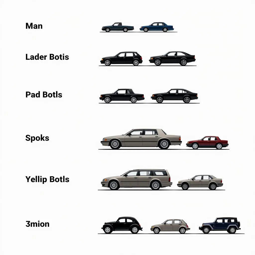 Comparison of Common Car Model Kit Scales