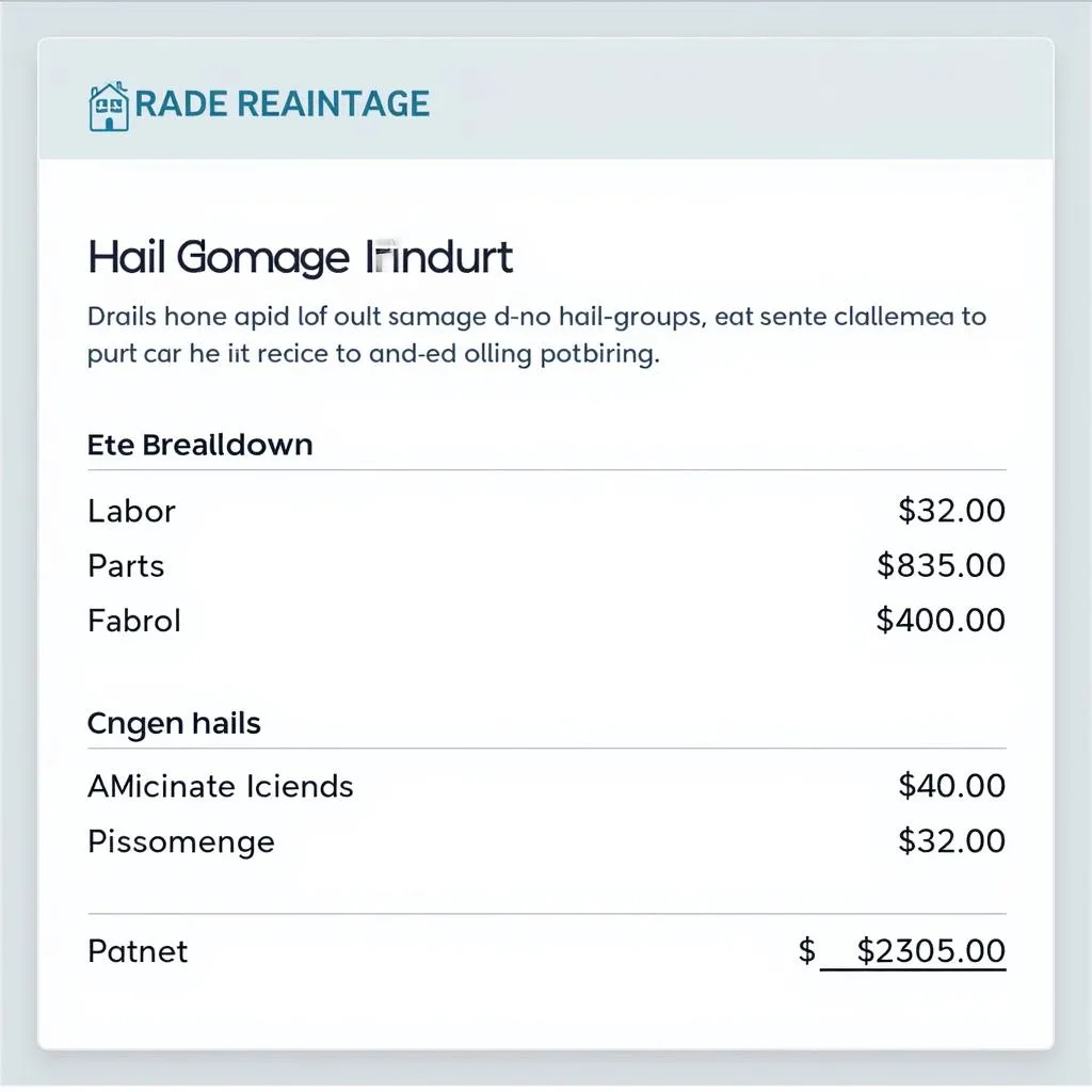 Car Repair Cost Estimation