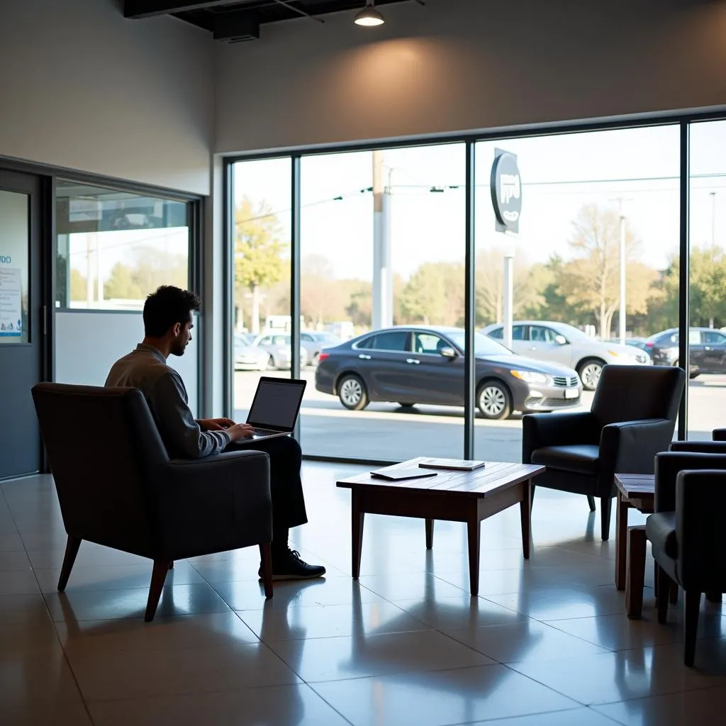 Car service waiting area