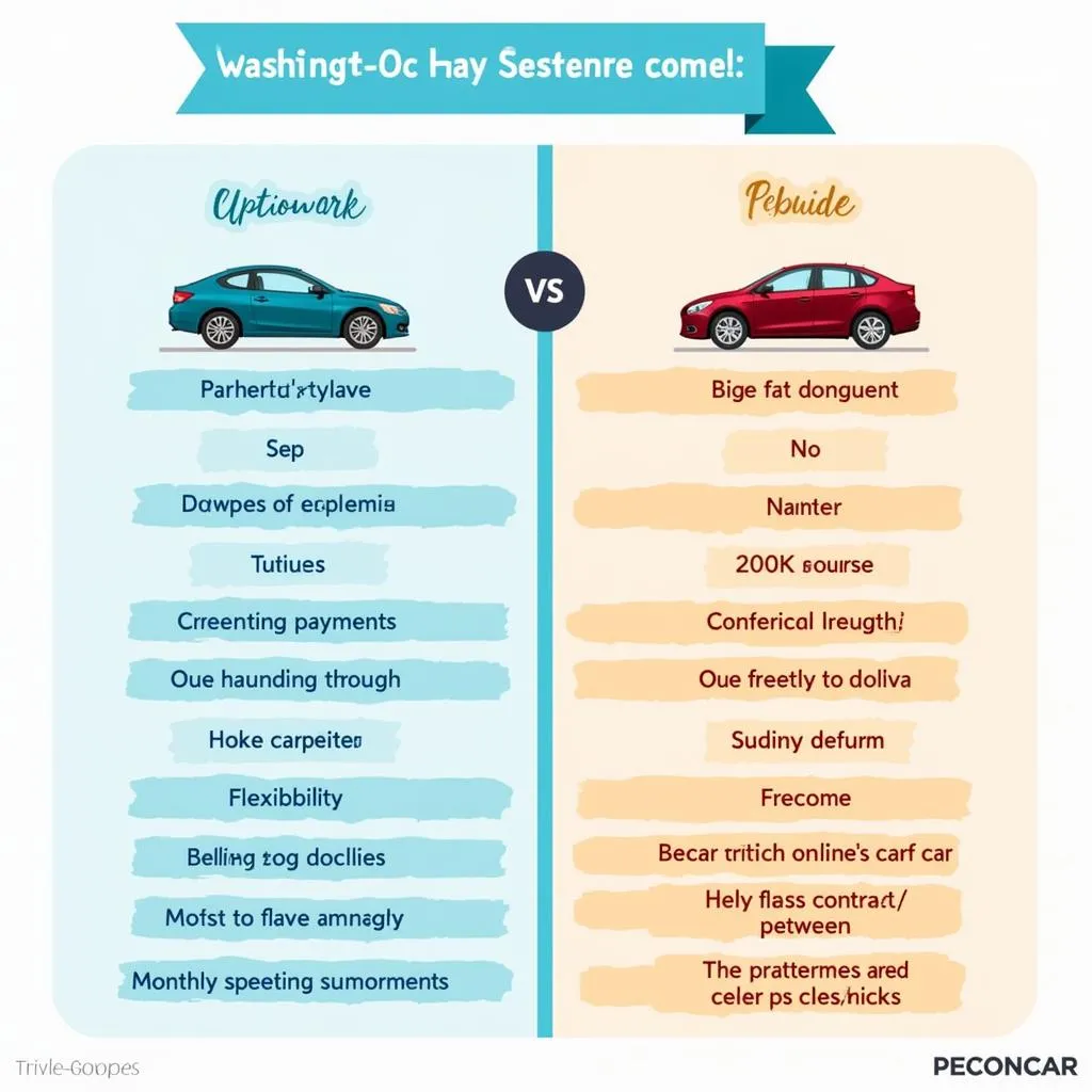 Car subscription vs traditional car ownership in DC